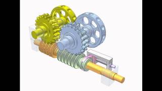 Transmission between two parallel shafts with adjustable relative angle 3 [upl. by Hsu]