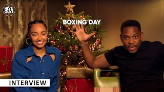 Boxing Day  LeighAnne Pinnock Little Mix amp Aml Ameen on the films music amp first film nerves [upl. by Asillem640]