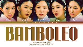 RED VELVET BAMBOLEO Lyrics Color Coded Lyrics [upl. by Neelya]