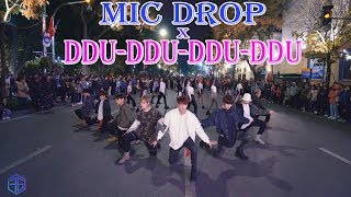 KPOP PUBLIC CHALLENGE BTS amp BLACKPINK  MIC DROP X 뚜두뚜두DDUDU DDUDU MASHUP Dance Cover FGDance [upl. by Timoteo]