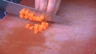 Basic Vegetables Cuts  Macedoine [upl. by Llerrut]