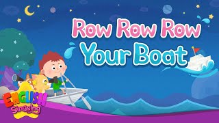 Row Row Row Your Boat  Nursery Rhyme for Children  Kids Song with Lyrics [upl. by Rolandson]