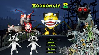 Zoonomaly 2 Official Teaser Full Game Play  Zoo Horror Nights Sonic Tails Gorilla Cat Parasite [upl. by Hoon965]