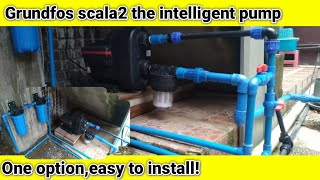 Grundfos scala 2 with two stage whole house water filtration on standby mode [upl. by Hill]