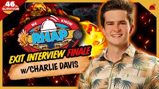 Survivor 46 Finale Interview with Charlie Davis [upl. by Kearney933]