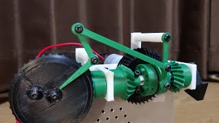 かさ歯車とマグネットクラッチを用いた揺動運動機構 Oscillatory Motion Mechanism Using Bevel Gears and Magnetic Clutch [upl. by Ahsimak]