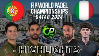 PEU amp LUQUE VS SINICROPI amp GRAZIOTTI  POS 34  FIP WORLD PADEL CHAMPIONSHIPS 2024  HIGHLIGHTS [upl. by Lark]