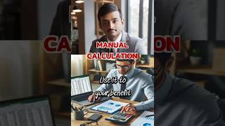 Manual formula calculation in Excel [upl. by Belford]