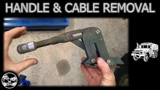 M35A2 Parking Brake 1  Handle amp Cable Removal [upl. by Angela]