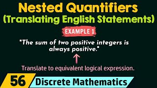 Nested Quantifiers Translating English Statements  Example 1 [upl. by Atirma]