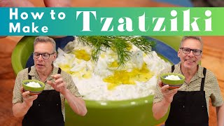 Tzatziki Sauce  How to Make Tzatziki  Mediterranean Diet Recipes [upl. by Eserahs]