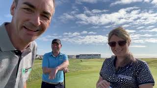 The Destination Golf team take on the iconic 18th hole at Carnoustie Golf Links [upl. by Wendi]