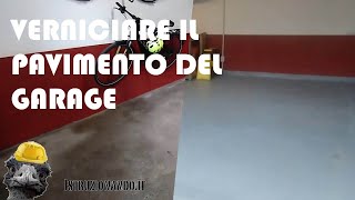 Verniciare il pavimento del garage [upl. by Dorej969]