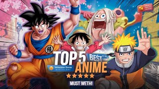 Top 5 Most Watched Anime  Top 5 Most Popular Anime in Hindi [upl. by Henryetta]