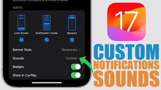 How to Set ANY SOUND as Notification Sounds on iPhone  iOS 17 [upl. by Anav]