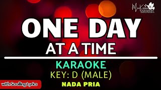 One Day at a Time  Male Karaoke  Christian karaoke songs with lyrics [upl. by Kin]