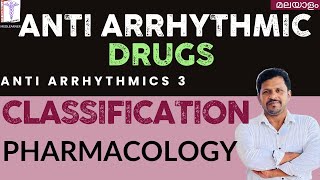 Antiarrhythmics Classification Pharmacology Malayalam [upl. by Shatzer975]