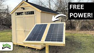 DIY Solar Powered Shed Setup [upl. by Ramedlaw]