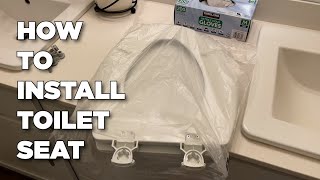 How To Install Bemis Toilet Seat Cover [upl. by Adela928]