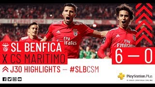 HIGHLIGHTS SL Benfica 60 CS Marítimo [upl. by Llevra]