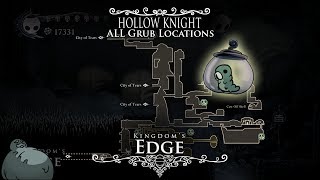 Hollow Knight  ALL Grub Locations and TutorialWalkthrough  Episode 7 Kingdoms Edge [upl. by Athallia]