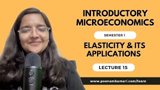 Lecture 15  Introductory Microeconomics  Ch5 Elasticity amp its Applications  baeconomics [upl. by Weinshienk]