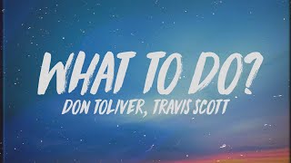 Travis Scott  What To Do Lyrics ft Don Toliver [upl. by Reemas]