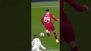 Conor Bradleys brilliant tackle vs Mbappe🔴⚪️ LIVRMA ucl [upl. by Rowen745]