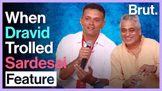 When Rahul Dravid Trolled Rajdeep Sardesai [upl. by Stiegler]