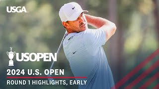 2024 US Open Highlights Round 1 Early [upl. by Annaear]