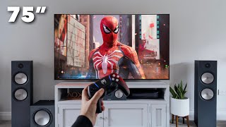 Gaming on a 75” TV is bigger better [upl. by Suollecram]