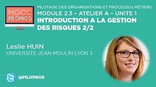 Introduction à la gestion des risques 22 [upl. by Ludovick]