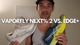 ASICS Metaspeed Edge vs Nike Vaporfly NEXT 2  Head to Head [upl. by Leoj]