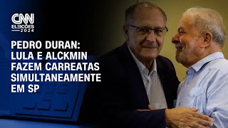 Pedro Duran Lula e Alckmin fazem carreatas simultaneamente em SP  LIVE CNN [upl. by Vinnie225]