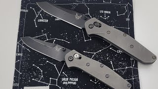 Benchmade mini Osborne 945 and Osborne 940 long term review X Rockscale design titanium scales [upl. by Oremar]