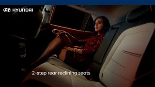 Hyundai VENUE  2step rear reclining seat [upl. by Enitram352]