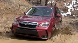 2014 Subaru Forester XT Muddy OffRoad Drive amp Review [upl. by Bluhm]