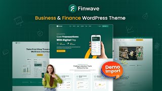 Finwave  Business and Finance WordPress Theme Demo Import [upl. by Riggs]