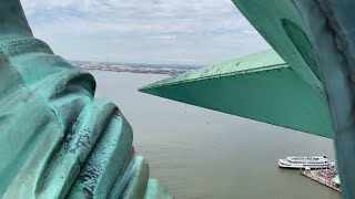 INSIDE Statue of Liberty REVEALED Tour the Crown [upl. by Aynodal]