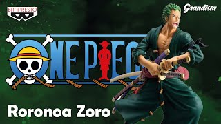 Unboxing de Figura Banpresto Grandista  Roronoa Zoro  One Piece [upl. by Leopoldine]