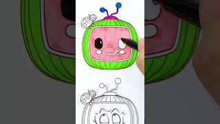 Coloring the Cocomelon logo helps children become smarter  🥰 plays with the children [upl. by Mastat]