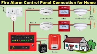 How to Connect Fire Alarm System in our Home TheElectricalGuy [upl. by Illa]