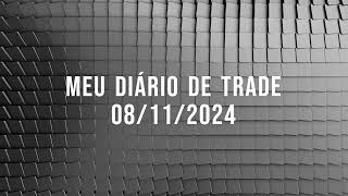 COMPRA NO CRUZAMENTO  08112024 MINHAS Operações no Day Trade Mini Indice [upl. by Litt]