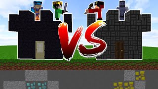 CASTILLO🏰BEDROCK VS CASTILLO🏰OBSIDIANAMINECRAFT [upl. by Ertnod473]