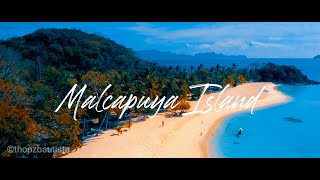 The Hidden Paradise  Malcapuya Island Beach  4K Cinematic Drone Shots  Coron Palawan PHILIPPINES [upl. by Creighton176]