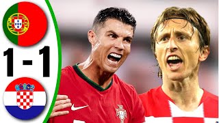 portugal vs Croatia 11  All Goals amp Highlights  2024 [upl. by Nayk]