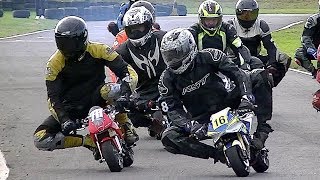 GIANTS racing motorcycles in AMAZING RACE Cool FAB Minibike Champs 2018 Rd 8 Tattershall [upl. by Gardner]