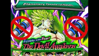 No Item Planetary Destruction Mission VS The Devil Awakens Dragon Ball Z Dokkan Battle [upl. by Ynaiffit]