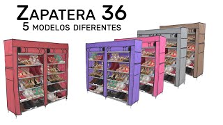 Zapatera 36 organizador de calzado para 36 pares [upl. by Ahsieyk]