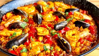 AUTHENTIC SPANISH SEAFOOD PAELLA RECIPE  SEAFOOD PAELLA RECIPE  HOW TO MAKE PAELLA [upl. by Johns]